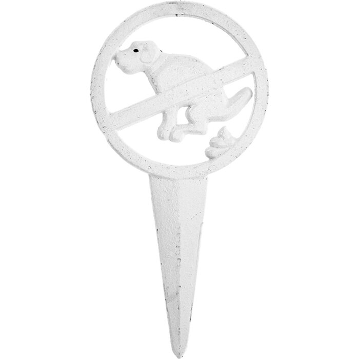 Esschert Design Esschert Design hondenbordje niet poepen - gietijzer - 15 x 0.8 x 30 cm