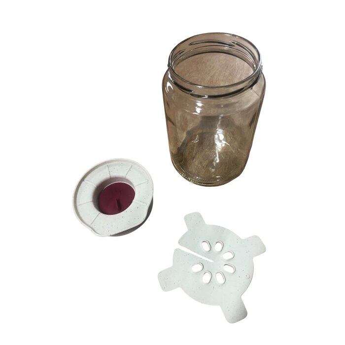 Urbalive Kit de fermentation Dutchlander avec couvercle spécial et pot Rouge