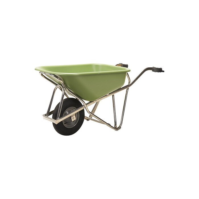 Matador Matador Schubkarre Aluminium, 90L Profi-Max Plus hdpe Behälter grün