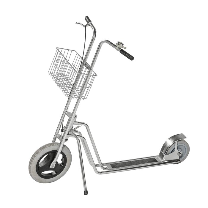 Kongamek Magazijn of platform step tot 150 kg met rem en mand