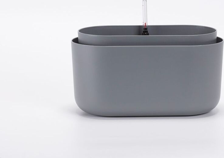 Jardinière Plastia Tolita auto-arrosante Taupe