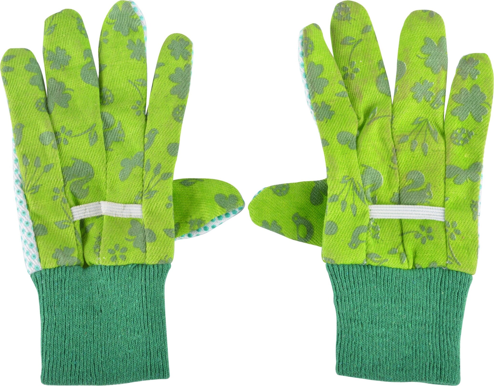 Kinderhandschuhe Grün - Kids in the Garden - Mit PVC-Griff & elastische Stulpen