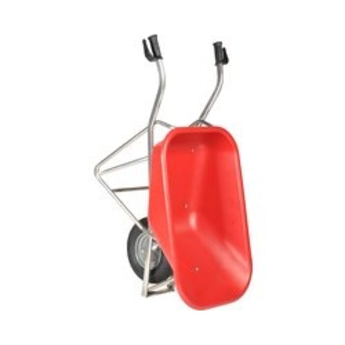 Matador Matador Kruiwagen aluminium,90L Profi-Max Plus hdpe bak rood
