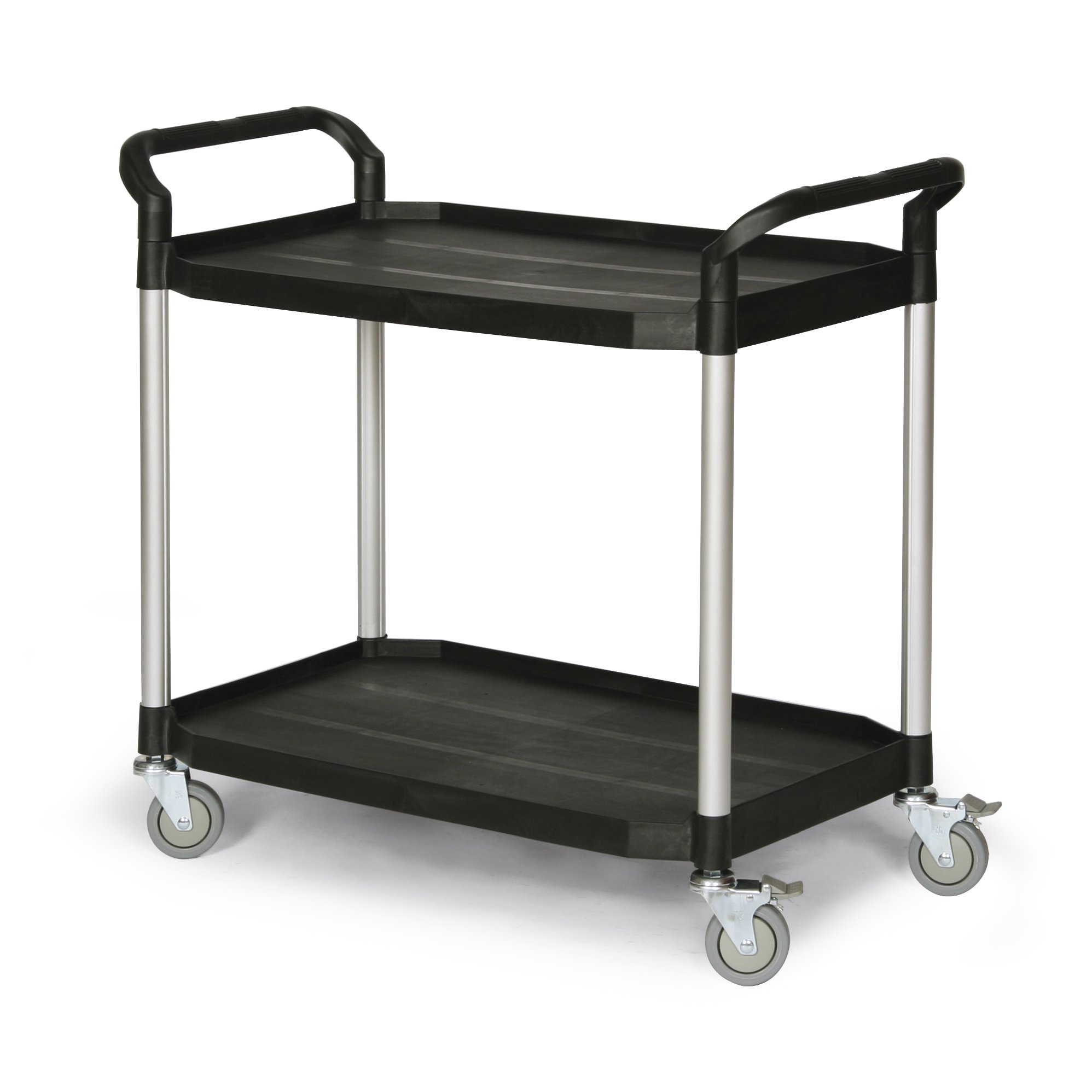 Matador Chariot à étagères type 808LE à 2 niveaux noir L1100 x l520mm