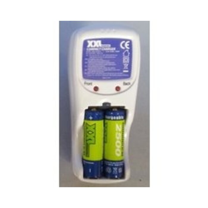 Batterijoplader incl. 2 penlite AA2500 NI-MH batterijen