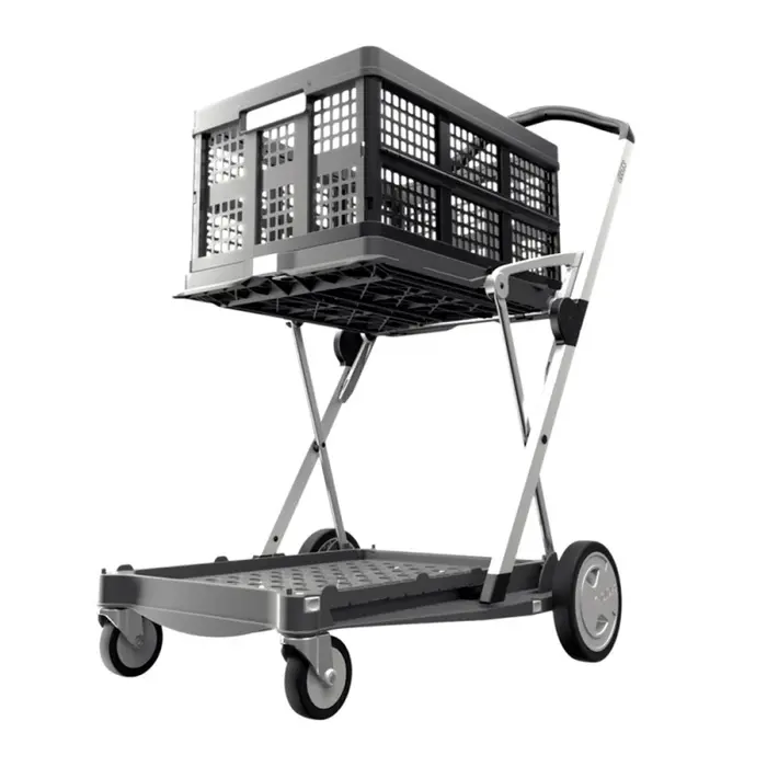 Clax CLAX trolley (grijs) + 1 klapkrat
