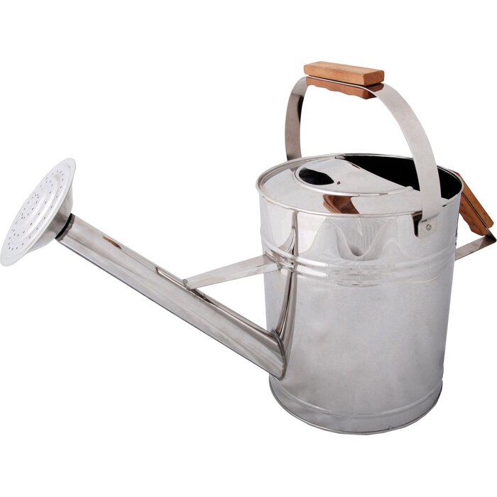 Esschert Design Dutchlander Luxus-Edelstahl-Gartengießkanne 7 Liter