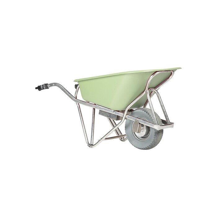 Matador E-barrow brouette aluminium hdpe vert 90 L pneu increvable