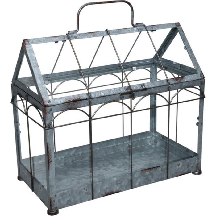 Esschert Design Serre Esschert Design 35.9 X 19 X 32.7 Cm Gris Fer