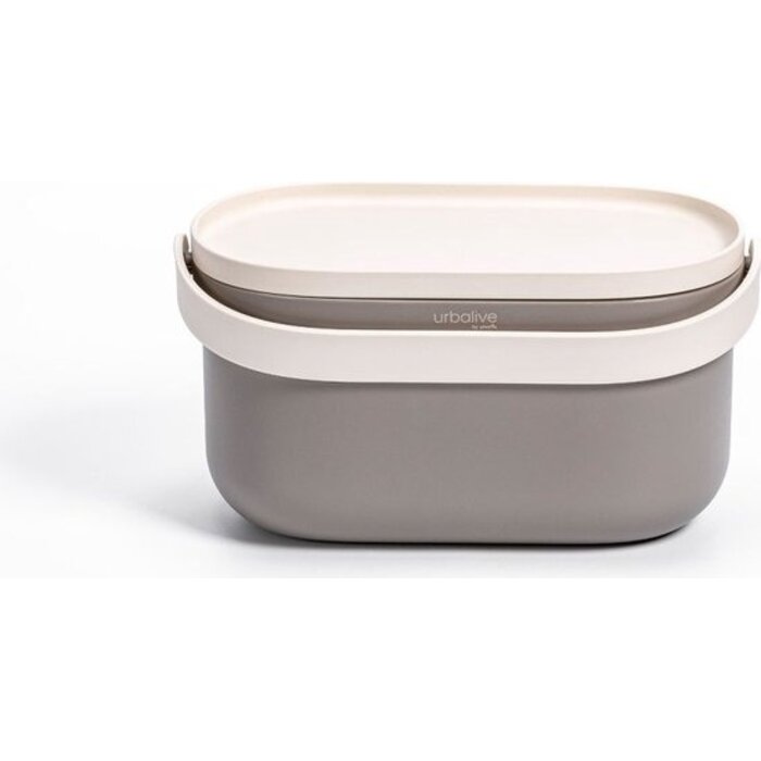 Urbalive Urbalive- biowaste afvalbakje - 3,1 liter - voor aanrecht - Taupe