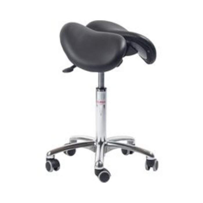 Global Stole Global Stole Zadelkruk Echo Alu50 Ergonomic echt leer