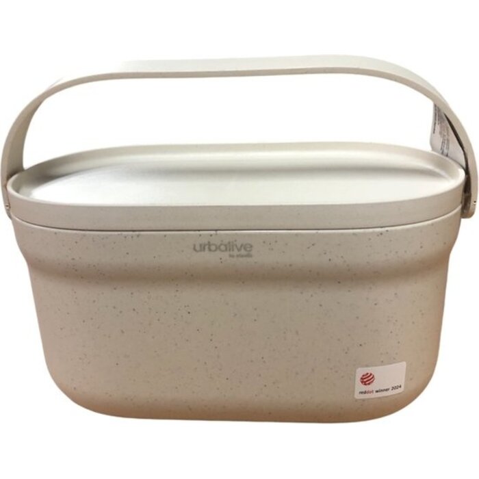 Urbalive Poubelle de biodéchets Urbalive  4 litres pour comptoir Ivoire