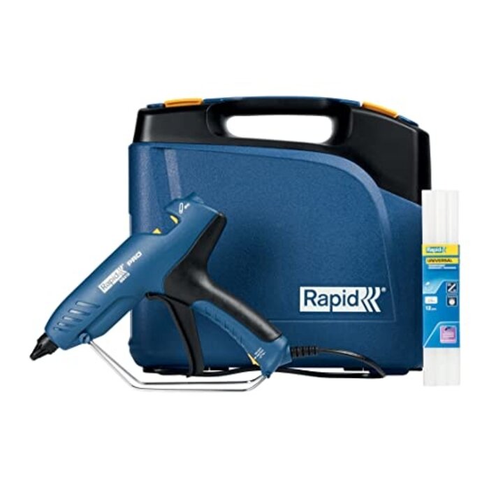 Rapid Rapid Pro EG313 Klebepistole | Set | 12 mm | 12 Klebepatronen | Im Koffer
