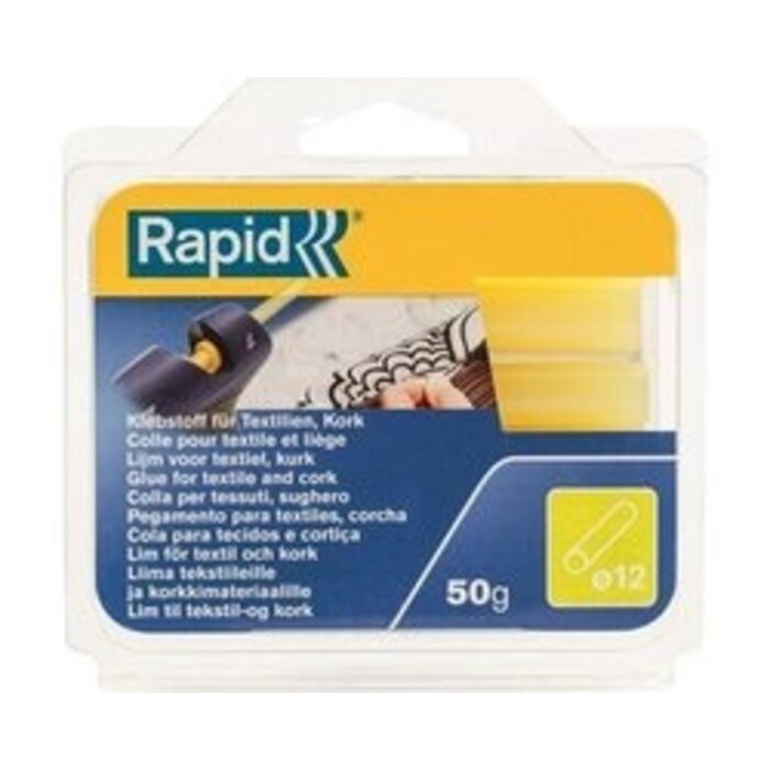 Rapid Bâton de colle Rapid pour textile/liège 94 x 12 mm 50G couleur miel