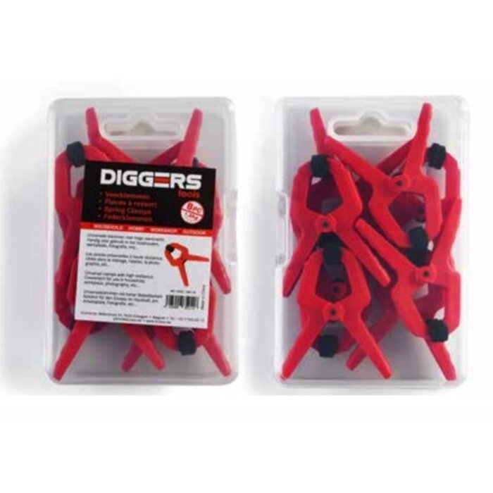 Diggers Diggers Federklammern Satz klein 8 in Box