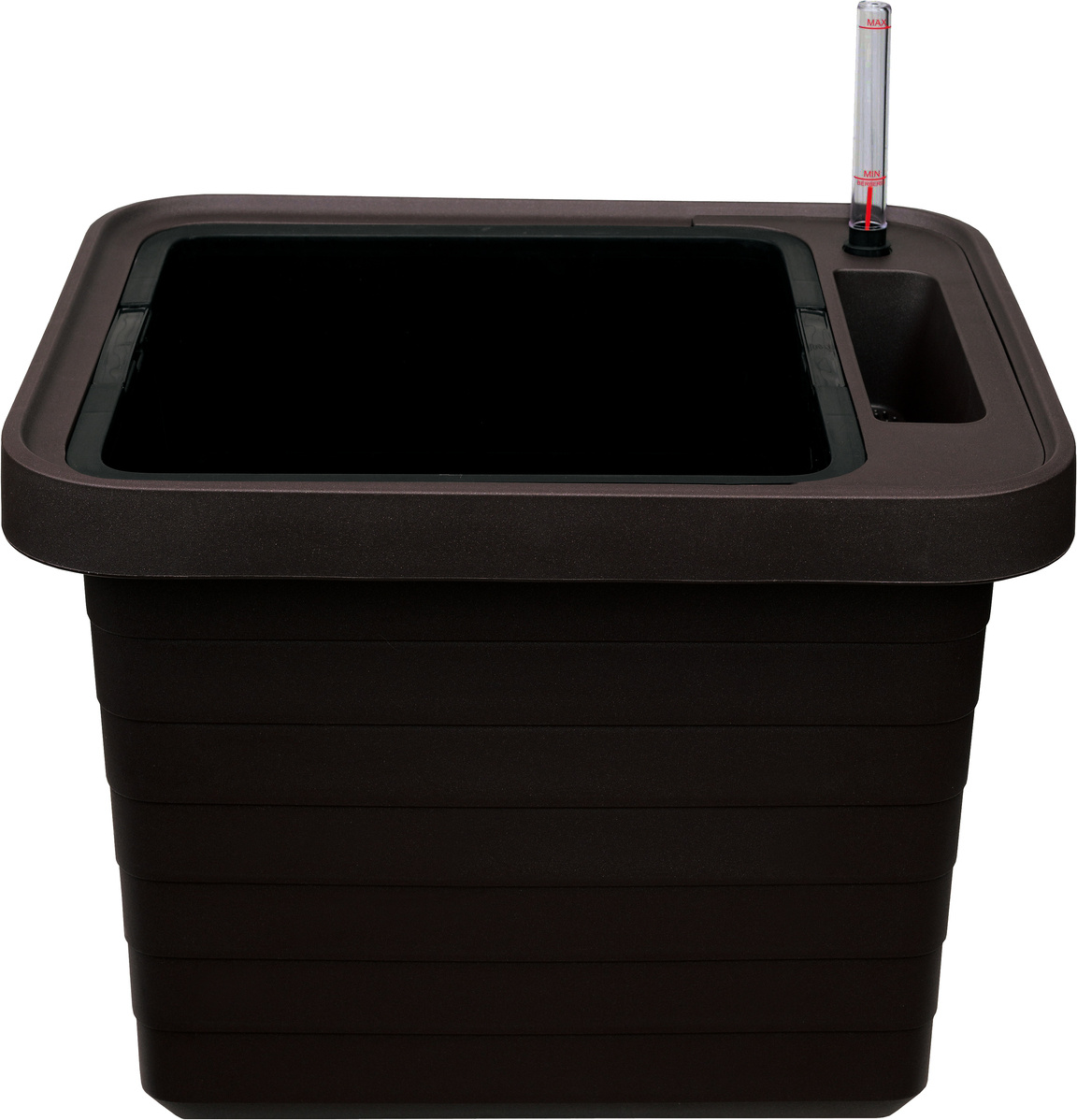 Plastia Berberis Uno Zelfbewaterende Bloembak – Chocolate – 18 L Substraat – 9 L Waterreservoir