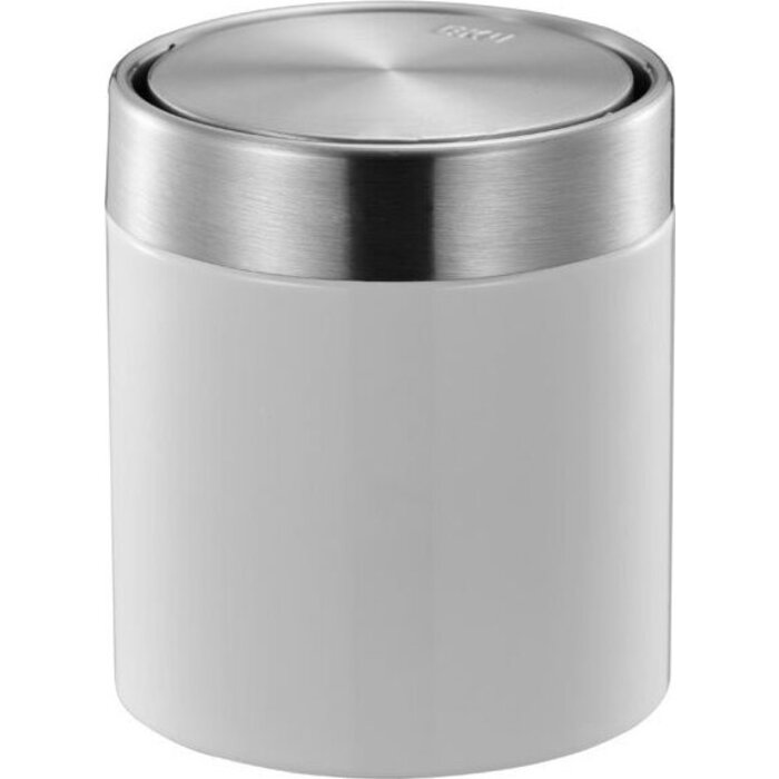 Eko EKO Poubelle de table Fandy - 12 x 13,8 cm - Blanc