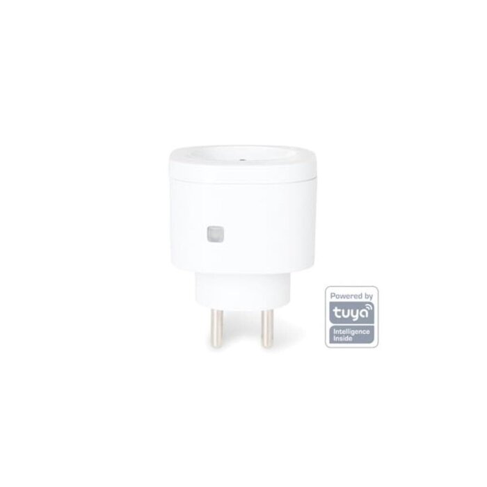 Perel Perel Smart wifi-stekker, 13 A, 3000 W, voor gebruik binnenshuis, Duitse aarding type F, wit