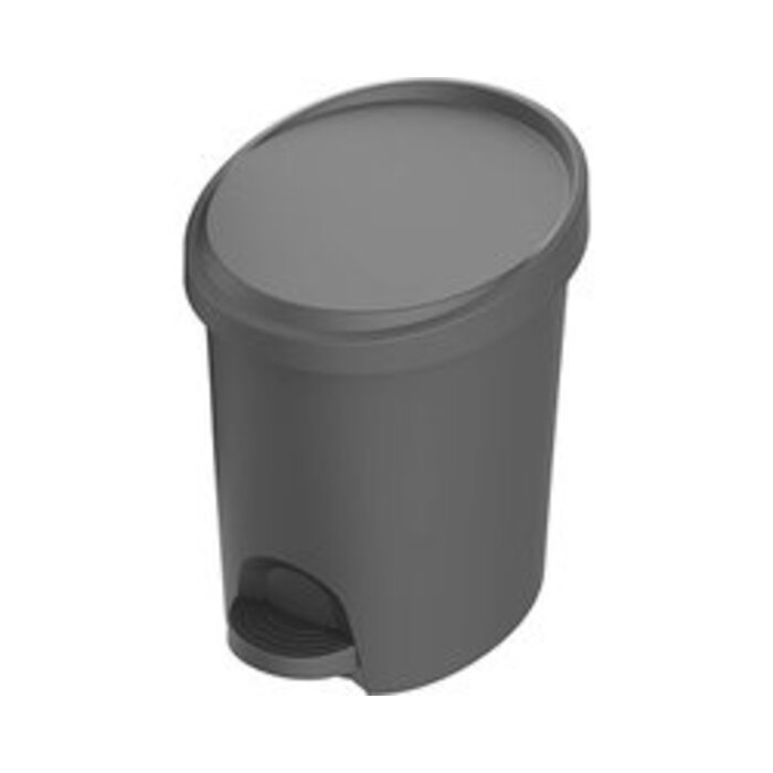 EDA Power Tower Stepy poubelle à pédale 6 litres avec seau intérieur anthracite