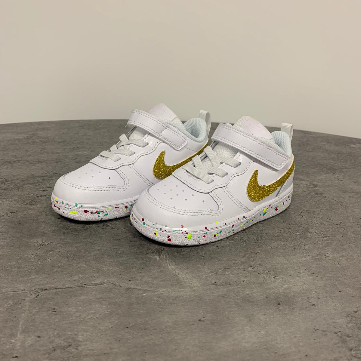 Schoenen Meisjes Verf spetters - goud - Het Kleding Maatje