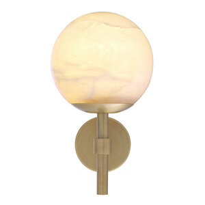 Eichholtz Wall Lamp Jade antique brass finish alabaster