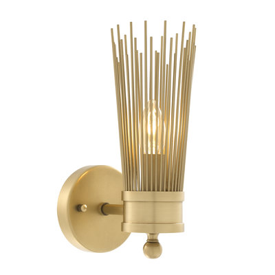 Wall Lamp Romeo Single antique brass finish