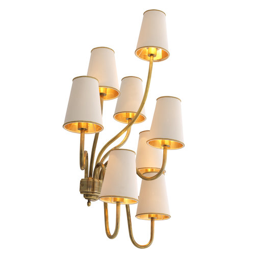 Eichholtz Wall Lamp Bergerac L vintage brass finish Eichholtz Wall Lamp Bergerac L vintage brass finish