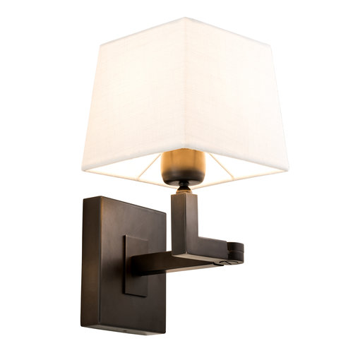 Eichholtz Wall Lamp Cambell bronze finish incl. shade