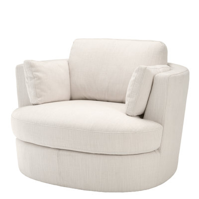 Swivel Chair Clarissa avalon white