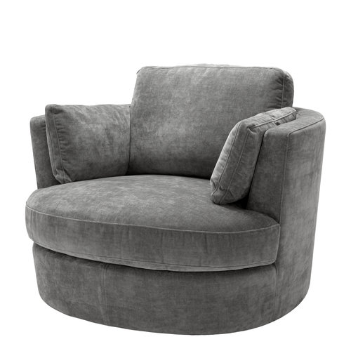 Eichholtz Swivel Chair Clarissa clarck grey