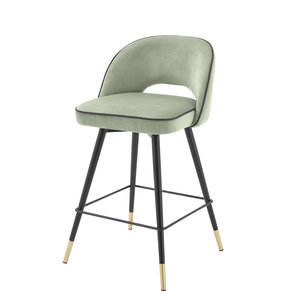 Eichholtz Counter Stool Cliff savona pistache green velv S/2