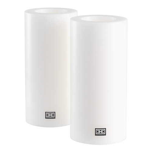 Eichholtz Artificial Candle ø 10 x H. 21 cm white set of 2