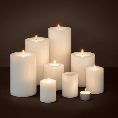 Eichholtz Artificial Candle ø 10 x H. 21 cm white set of 2