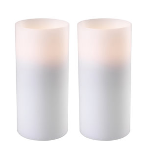 Eichholtz Artificial Candle deep ø 10 x H. 21 cm white S/2