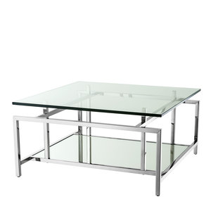 Eichholtz Coffee Table Superia polished stainless steel