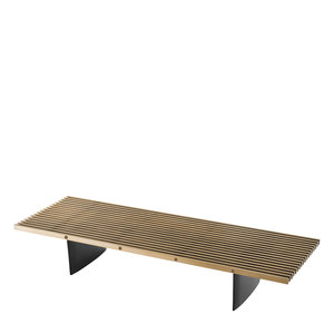 Eichholtz Coffee Table Vauclair brushed brass finish incl gl