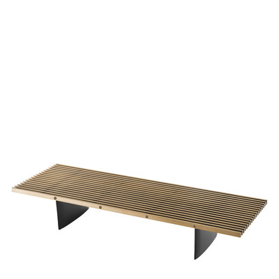 Coffee Table Vauclair brushed brass finish incl gl