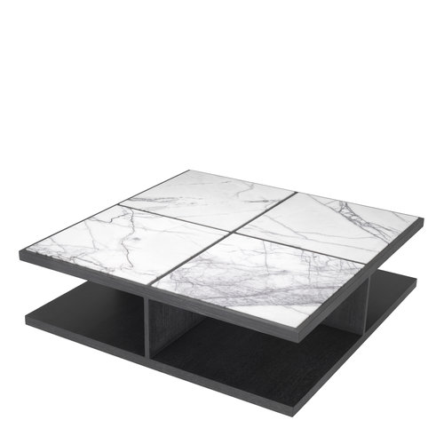 Eichholtz Coffee Table Miguel charcoal grey oak veneer