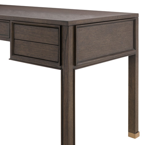 Eichholtz Desk Melchior brown oak veneer