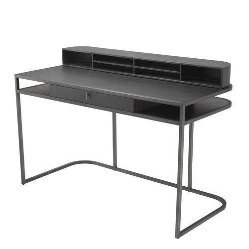 Eichholtz Desk Highland charcoal brown oak veneer