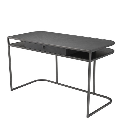 Eichholtz Desk Highland charcoal brown oak veneer