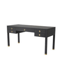 Desk Dimitrios charcoal grey oak veneer