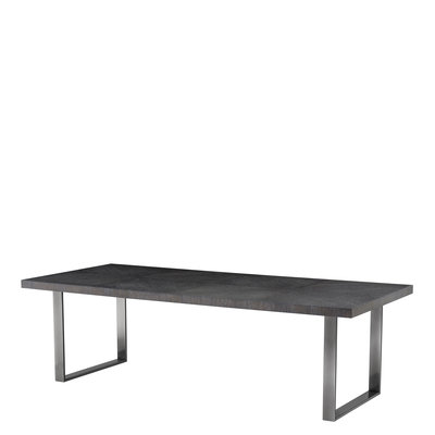 Dining Table Borghese charcoal grey oak veneer