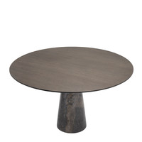 Dining Table Genova mocha straight oak veneer