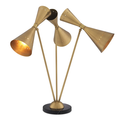 Eichholtz Table Lamp Omnia antique brass finish