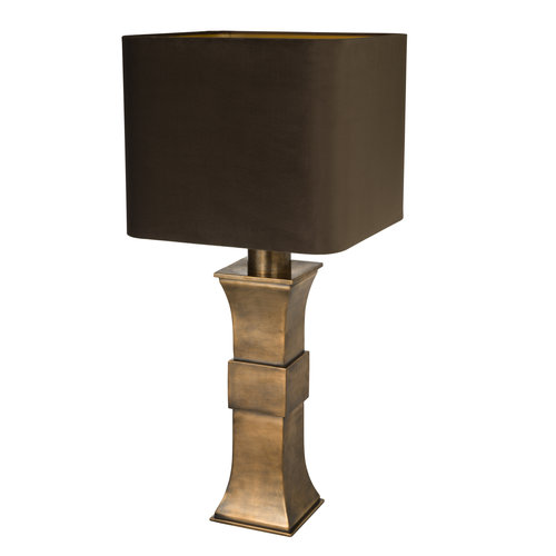 Eichholtz Table Lamp Avia vintage brass finish incl shade