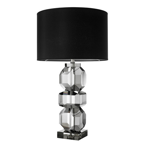 Eichholtz Table Lamp Mornington smoke crystal incl shade