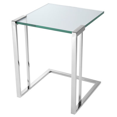 Side Table Perry polished stainless steel