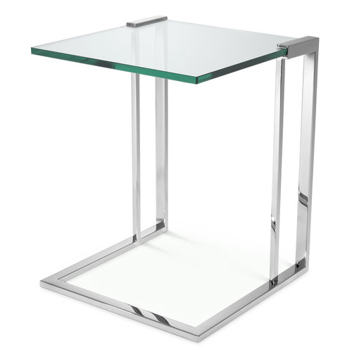 Eichholtz Side Table Perry polished stainless steel