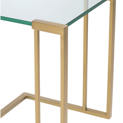 Eichholtz Side Table Perry brushed brass finish